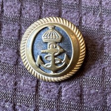 WWI Imperial German Navy Crown Anchor Uniform Button Gesetzlich Geschutzt￼ picture