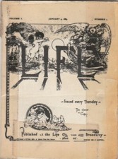 1885 Antique Collectibles Magazine Life Illustrated Issue every Thursday picture