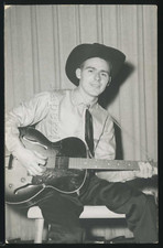 RPPC 1950's YOUNG MALE COUNTRY WESTERN  RADIO SINGER Performer with Guitar picture