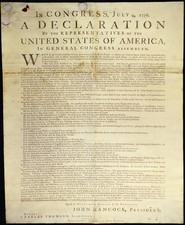 Declaration of Independence 1776 Dunlap Broadside Vintage History Photo Reprint picture