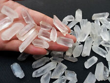 50g Lot Tibet Natural Clear Quartz Crystal Points Terminated Wand Specimen. picture