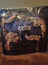 Disney Designer Pin Collection - Midnight Masquerade Mask Series (Set Of 5) picture