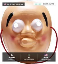 2024 Japanese Noh Hyottoko Mask Tengu Omen Costume for Halloween Party Props PVC picture
