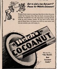 1940's Welch's Cocoanut Candy Bar 