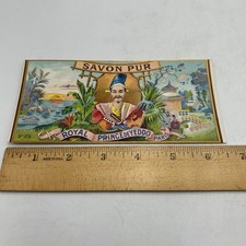 Vintage Savon Pur Royal Prince De Yeddo  Paris No 372 Label picture
