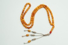 Baltic Amber Kaliningrad Misbaha Prayer Beads 66 Beads Tasbih Rosary 40g Tassel picture