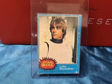RARE 1977 Star Wars Scanlens #1 Luke Skywalker Iconic nice card picture