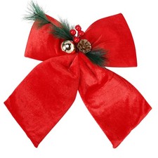 allgala Christmas Velvet Bows – 2 Pack, 30x35cm, Red, Wreath & Tree (XBW92265) picture