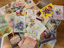 Large Lot Of Vintage Greeting Cards ~ Birthday ~ Get Well~ Graduation ~unused picture