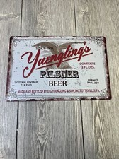 Yuengling's Pilsner Beer Bar Pub Happy Hour Rustic Metal Sign 8 x 12 Inches picture