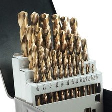 GMTOOLS 29Pcs Cobalt Drill Bits Set, M35 High Speed Steel, 135 Degree Tip, St... picture