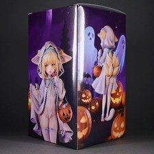 22cm Arknights Halloween Suzuran Ghost Linglan Lily Anime PVC Figure Statue Toy picture