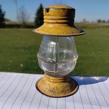 Vintage Mini Lantern Avor Victory Glass, Inc. Marked 