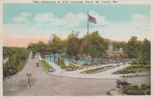 Postcard Entrance to Fair Grounds Park St Louis MO  picture