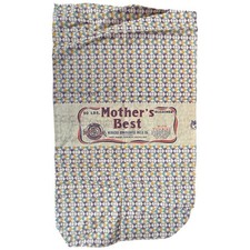 Vintage Mother's Best Flour Feed Sack Nebraska Consolidate Mills Purple 50 Lb picture