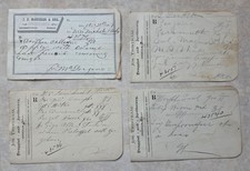Four 1887 antique prescriptions - Morphine, Opium, Paregoric & Rx for Baby picture