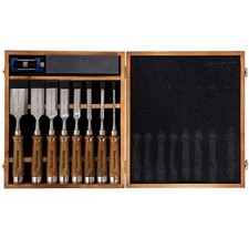 10-Piece Wood Chisel Set for Woodworking, Sharp CR-V Steel Blades Precision wood picture