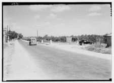 Photo:Ramleh Tel Aviv Israel 1930s Lydda Road Jaffa Road Junction Cars picture