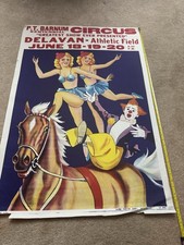 Vintage 1970 P.T. Barnum Delavan, Wisconsin 40x28 Circus Nice Vintage picture
