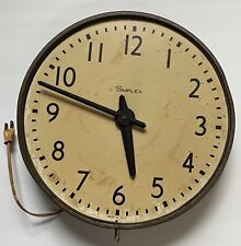Vintage Simplex Clock 13”  Working School Electric 5845 No Glass Wall picture