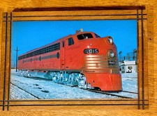 Frisco Railroad original framed wall plaque E8A 1950 
