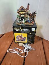 Spooky Hollow POST OFFICE lighted Halloween House porcelain Figure w/Box  picture
