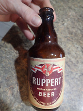 Ruppert Knickerbocker New York Beer Bottle Brown Glass Barware Vintage 7