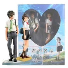Anime Your Name Mitsuha Miyamizu & Taki Tachibana Figure Model 23cm BOX Gift picture