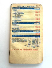1978 Lincoln Mercury New Model Cars Dealer Pocket Retail Price Salesmen Data picture