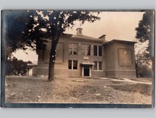 c1916 Public School Building Naples New York NY RPPC Real Photo Postcard picture