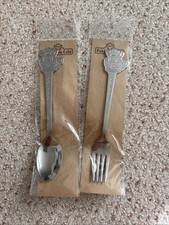 Pokemon Cafe Center Tokyo Exclusive Pikachu Spoon And Fork Brand New Sealed USA picture
