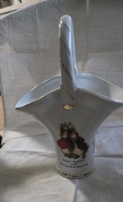 The World of Beatrix Potter Peter Rabbit Benjamin Bunny Basket Vase picture