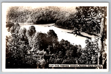 RPPC c1950s View From Cemetery Lookout Zaleski State Forest Postcard picture
