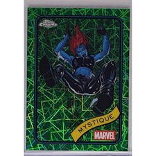 Topps Trading Card Mystique Hulk Green Laser Refractor #7 /99 X-Men picture