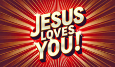 Jesus Loves You | Gospel Tracts | Bible Tracts | Business Card Size | Pack 100 picture