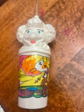 Vintage 1997 Chuck E Cheese Cup Birdie Lid COMPLETE w/ Straw Showbiz Pizza Rare picture