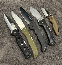 Cold Steel Pocketknife Lot Recon 1 Rajah II Counter Point 1 Range Boss EDC knife picture