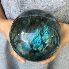400g~1000g Natural Labradorite Ball Crystal Quartz Gemstone Sphere Reiki Healing picture