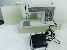 Kenmore Sears 158.14101 Sewing Machine Lime Green w Case Good Working -See Video picture