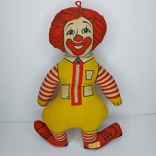 VTG Ronald McDonald Plush 16” Stuffed Doll 1973 McDonalds - Rare With Tag picture