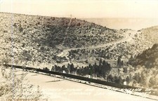 Postcard RPPC 1940s Arizona Prescott Jerome Mingus highway scene AZ24-708 picture