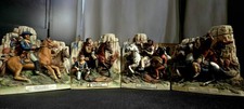 1978 Lionstone Whiskey Custer's Last Stand 4 pc. Decanter Set Complete picture