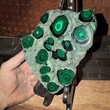 XL   Malachite Freeform Polished Botryoidal Agate - 3.5 POUNDS Mineral Crystal picture