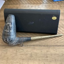 North African Tuareg Wood & Metal Pipe With Inlays. picture