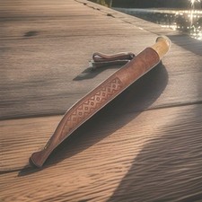 VTG Rapala J. Marttiini Finland 6 1/2” Blade Fish Filet Knife w/Leather Sheath picture