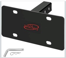 Wolfwo Trailer Hitch License Plate Holder Bracket-Includes License Plate Moun... picture