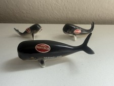 Vintage Marineland Whale Figurines Bone China Japan Lot of 3 Florida Souvenir picture