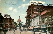 Providence RI Street Scene Charles H. Sedgdon c1900s-10s Vintage Postcard picture