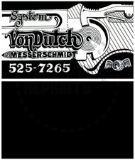 VON DUTCH SYSTEM BUSINESS CARD - VINTAGE REPRINT picture