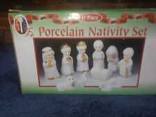 Vintage 11 pc. Porcelain Nativity Set 